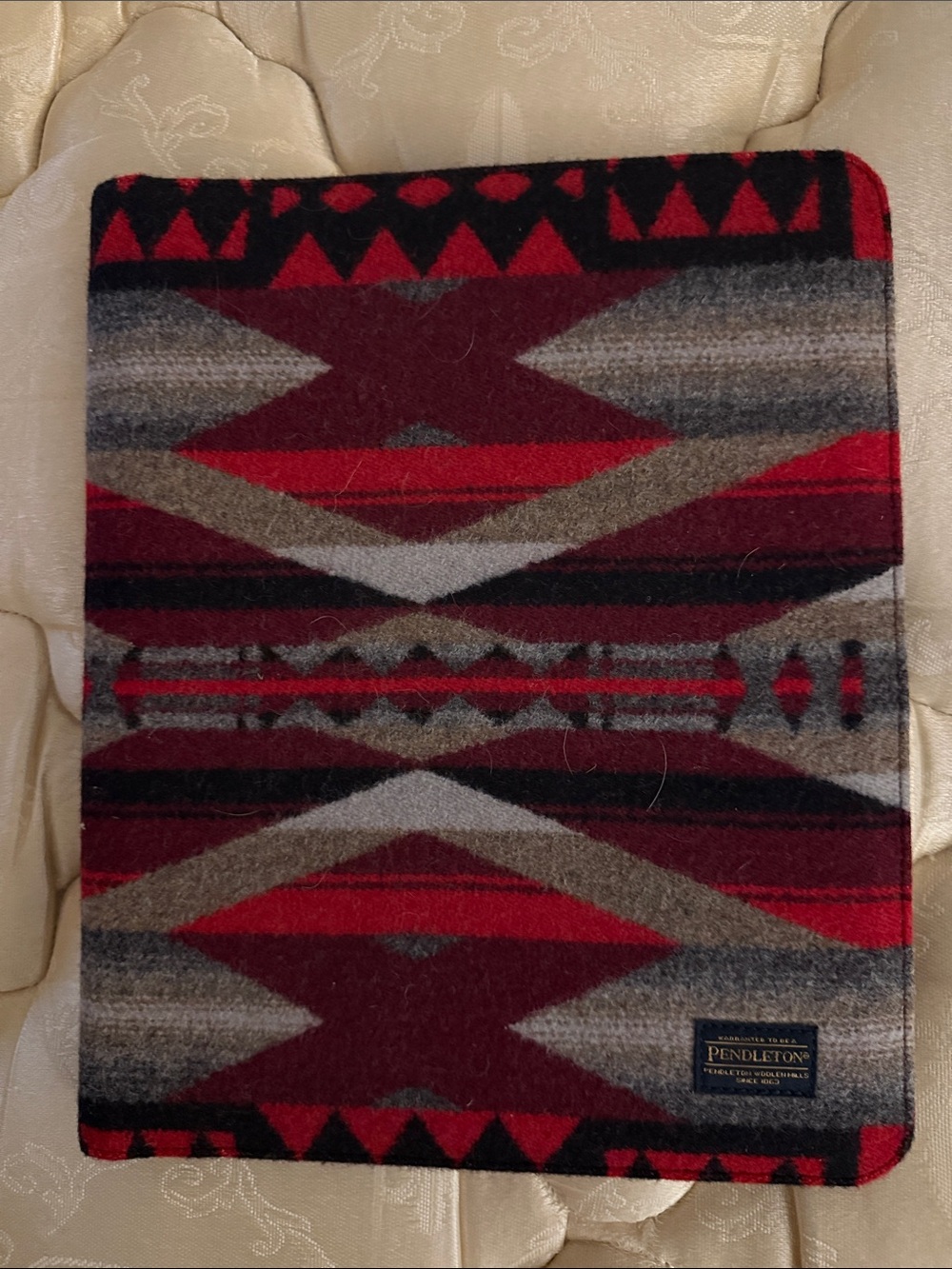 Pendleton Red, Gray & Black Geometric large portfolio